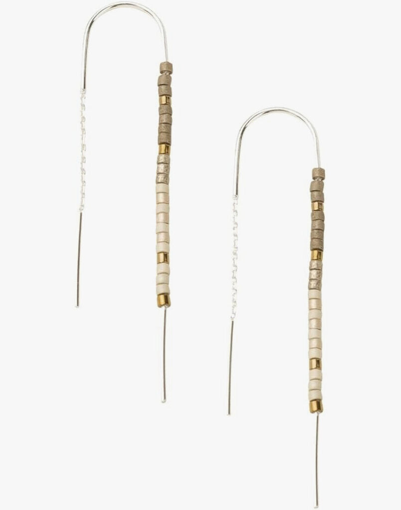 Chromacolor Thread Earring Cobalt Multi/Gold