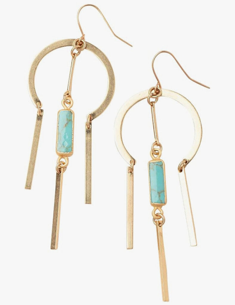 Rose Quartz Dangle Earrings