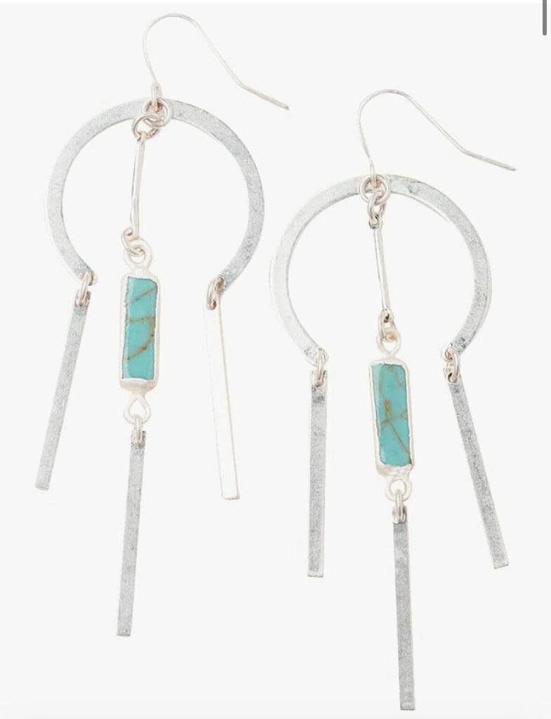Rose Quartz Dangle Earrings
