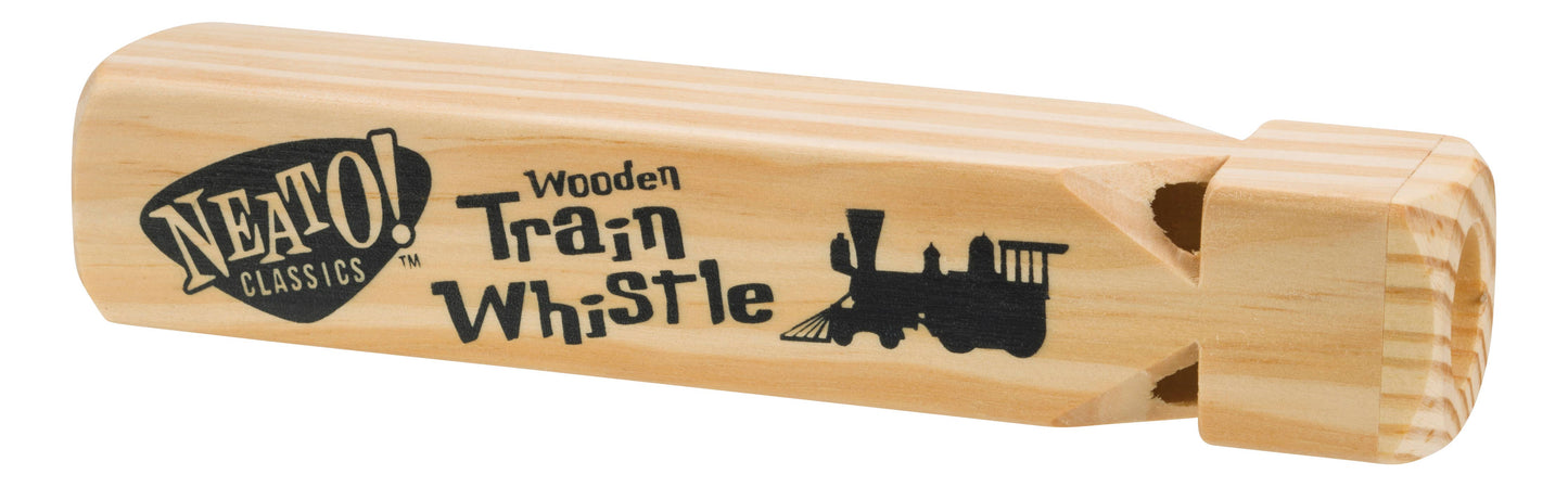 Toysmith - Neato! 7.5" Classic Wooden Train Whistle