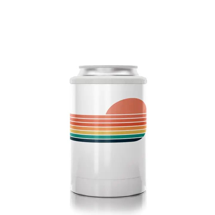12oz can cooler retro sunset