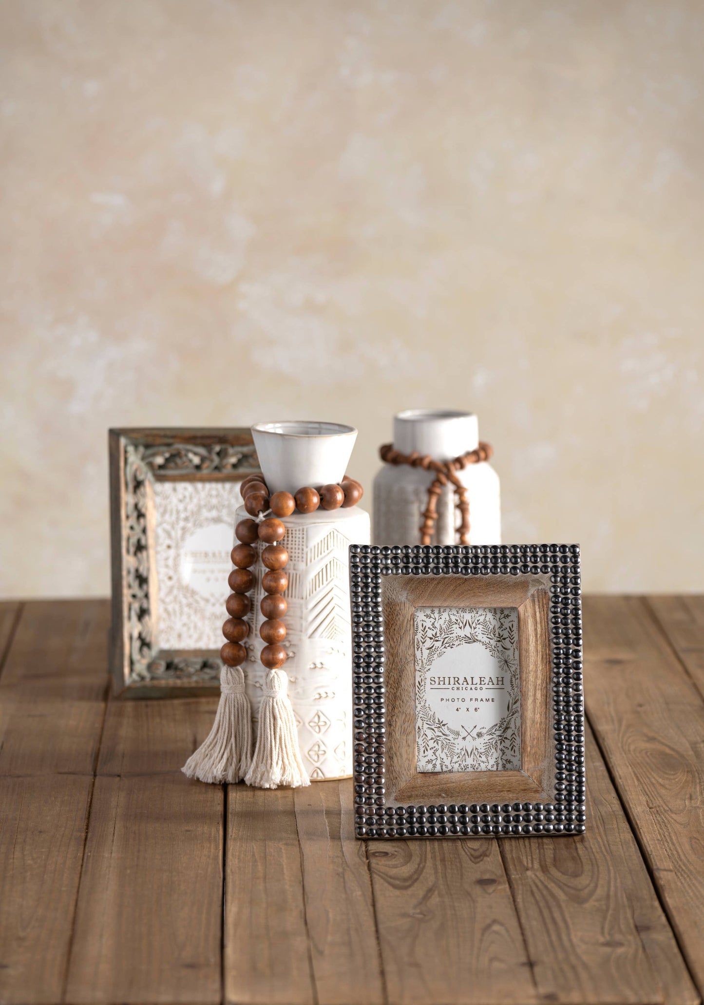 Shiraleah - ASSORTED SET OF 3 PRAYER BEADS, BROWN