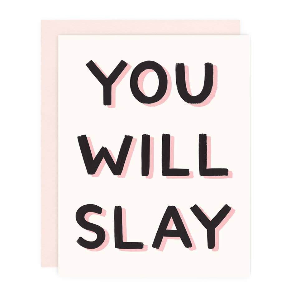 Girl w/ Knife - You Will Slay Greeting Card
