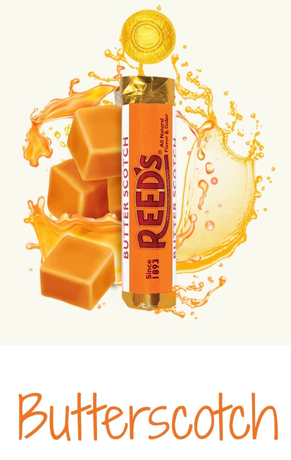 O'Shea's Candies Sweet Shop - Nostalgic Reed’s “Butterscotch” Hard Candy Roll Est. 1893!