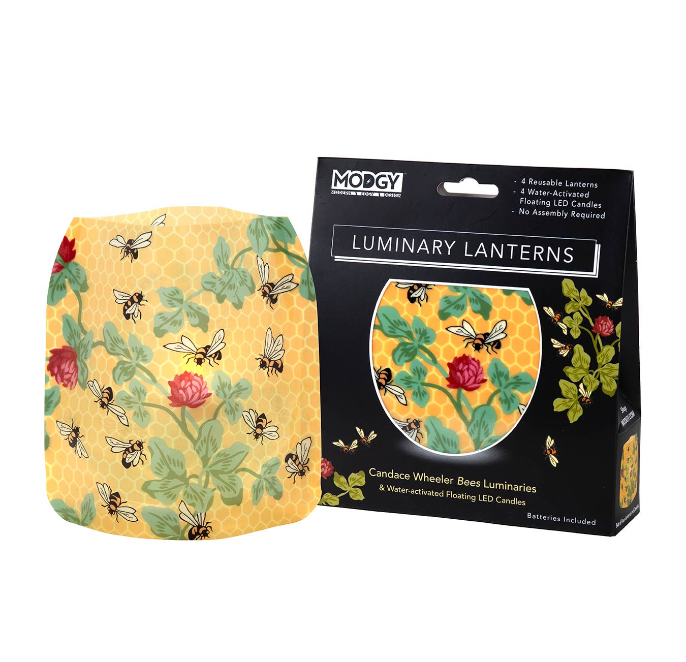 Modgy - Luminary Lantern - Candace Wheeler Bees with Honeycomb