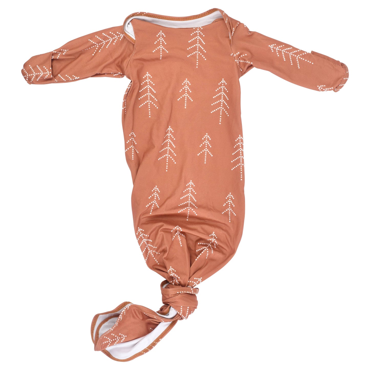Three Little Tots - Christmas Knotted Gown: Gown & Hat