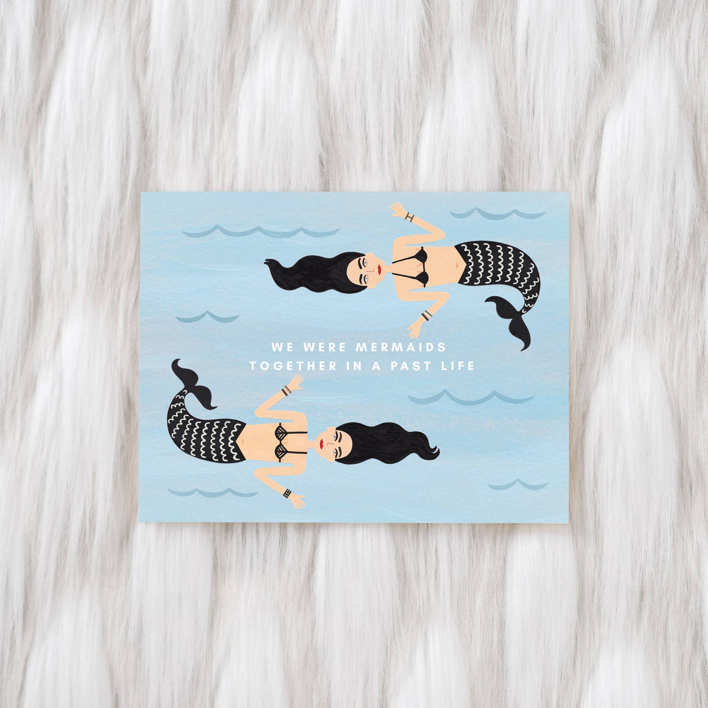 Girl w/ Knife - We Were Mermaids Greeting Card