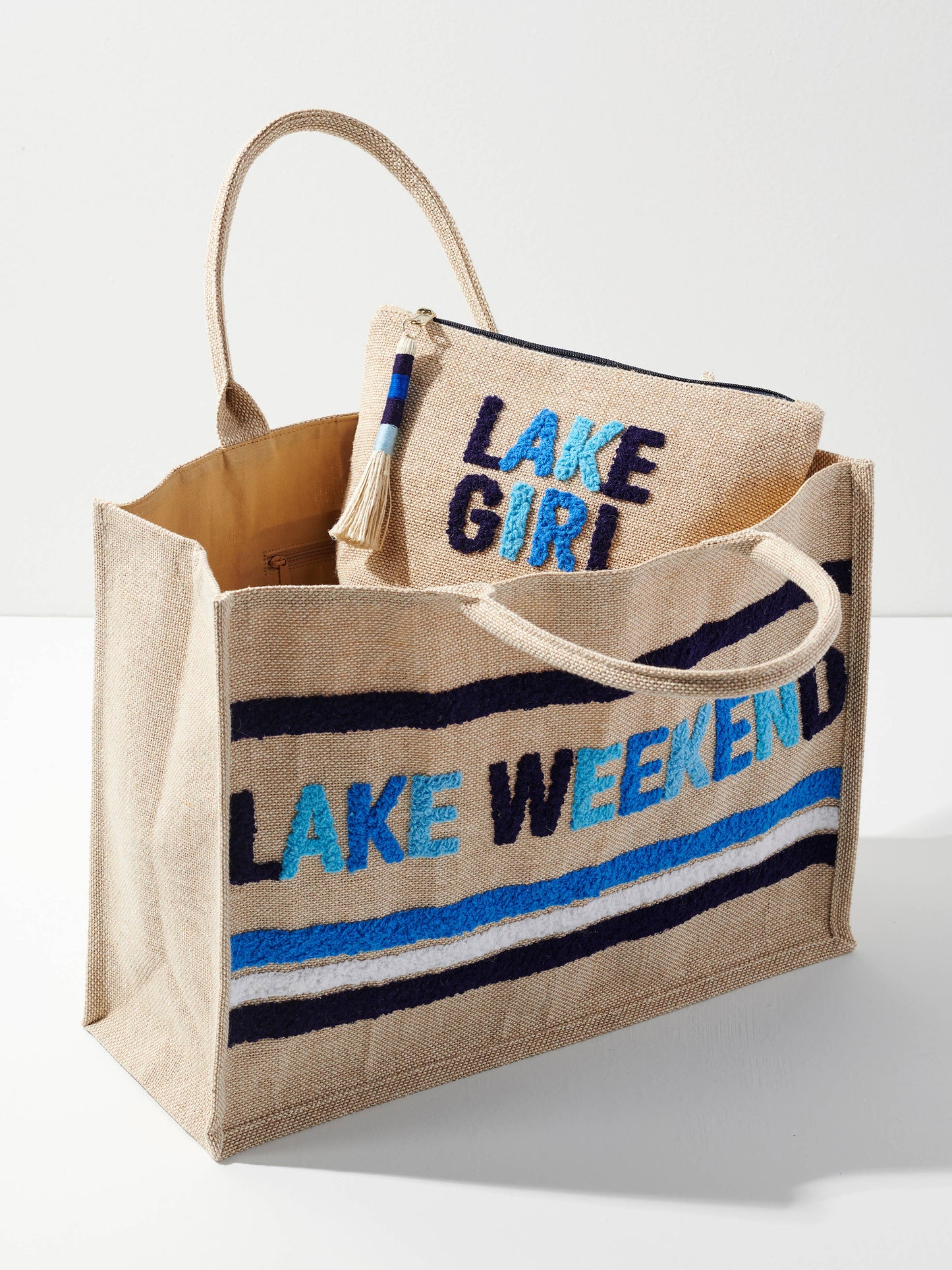 Shiraleah - "LAKE WEKEEND" BEACH BAG
