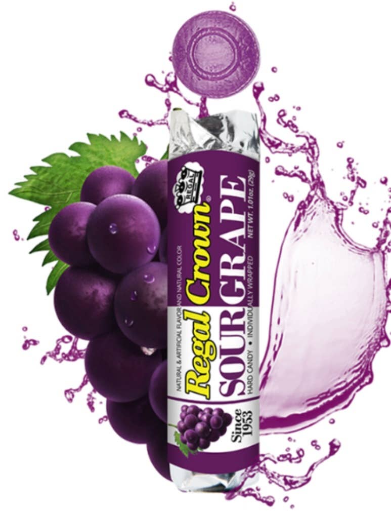 O'Shea's Candies Sweet Shop - Nostalgic Regal “Sour Grape 🍇 “ Hard Candy Roll Est. 1953!