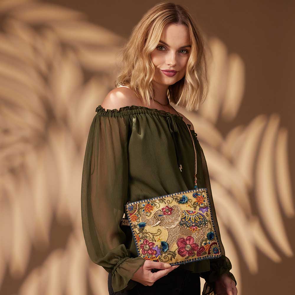 Frolic Crossbody Clutch Elephant Handbag
