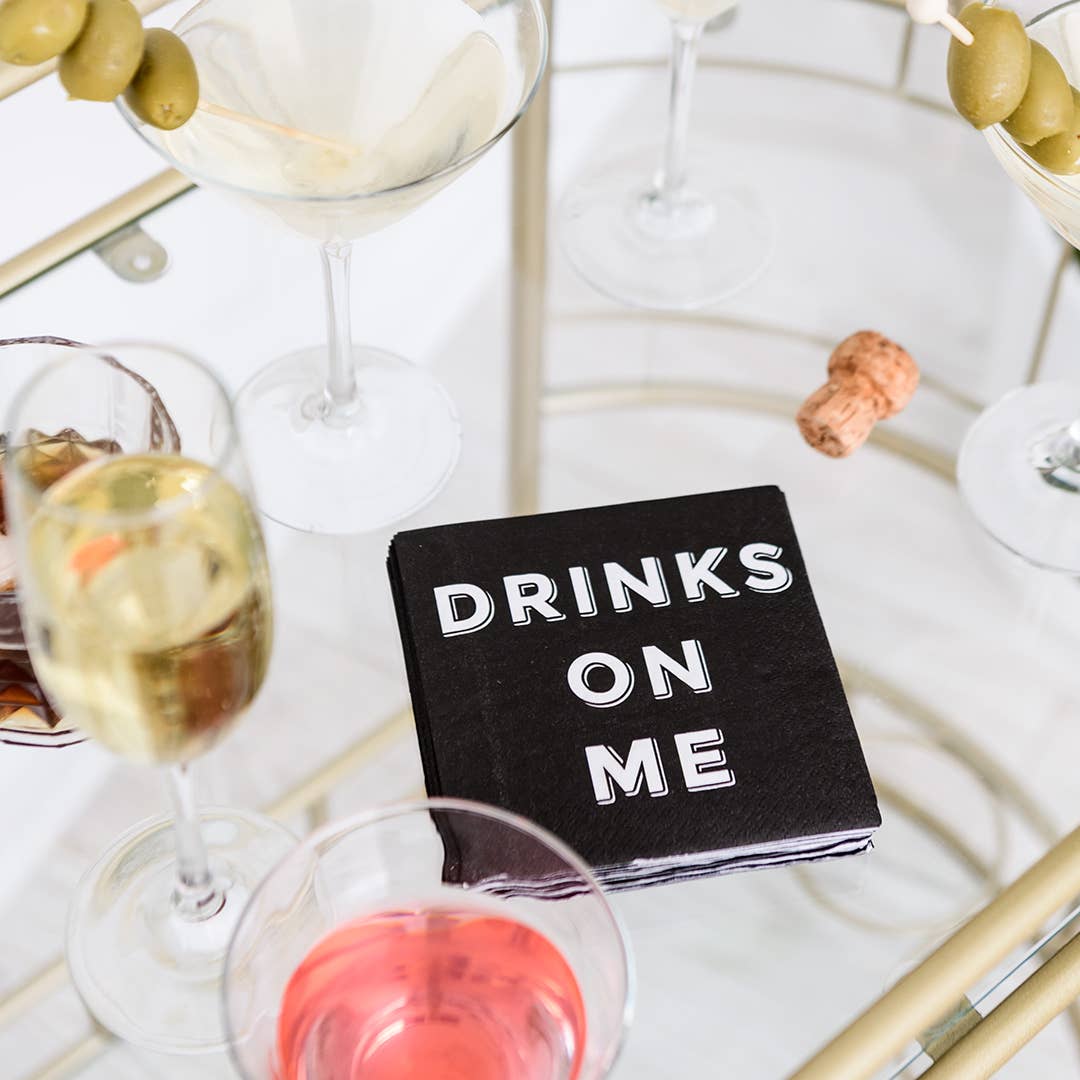 Twisted Wares - Drinks On Me | Funny Napkins