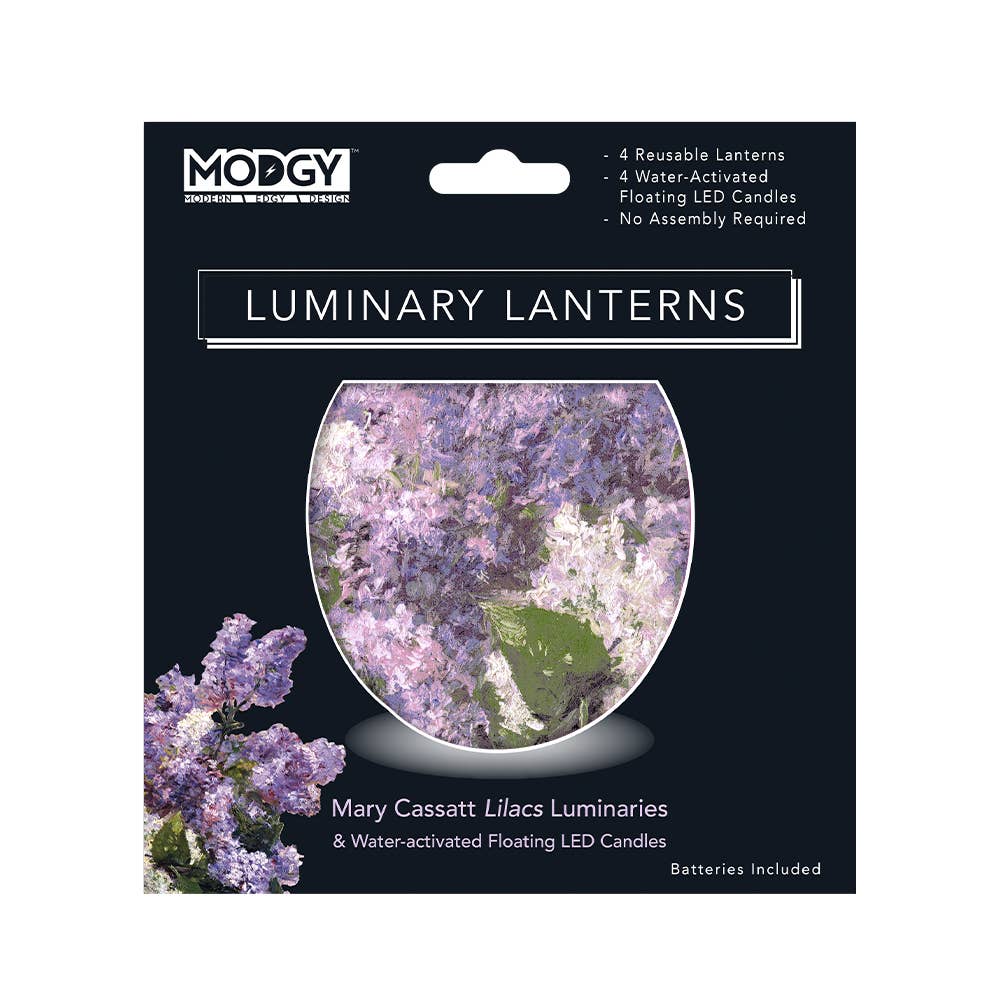 Modgy - Luminary Lantern - Mary Cassatt Lilacs