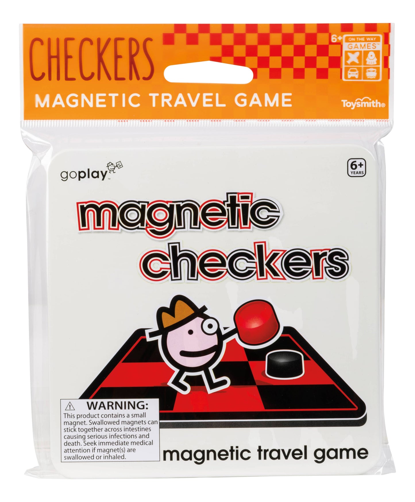 Toysmith - Magnetic Travel Games, Assortment of 6 Games, 24/Display