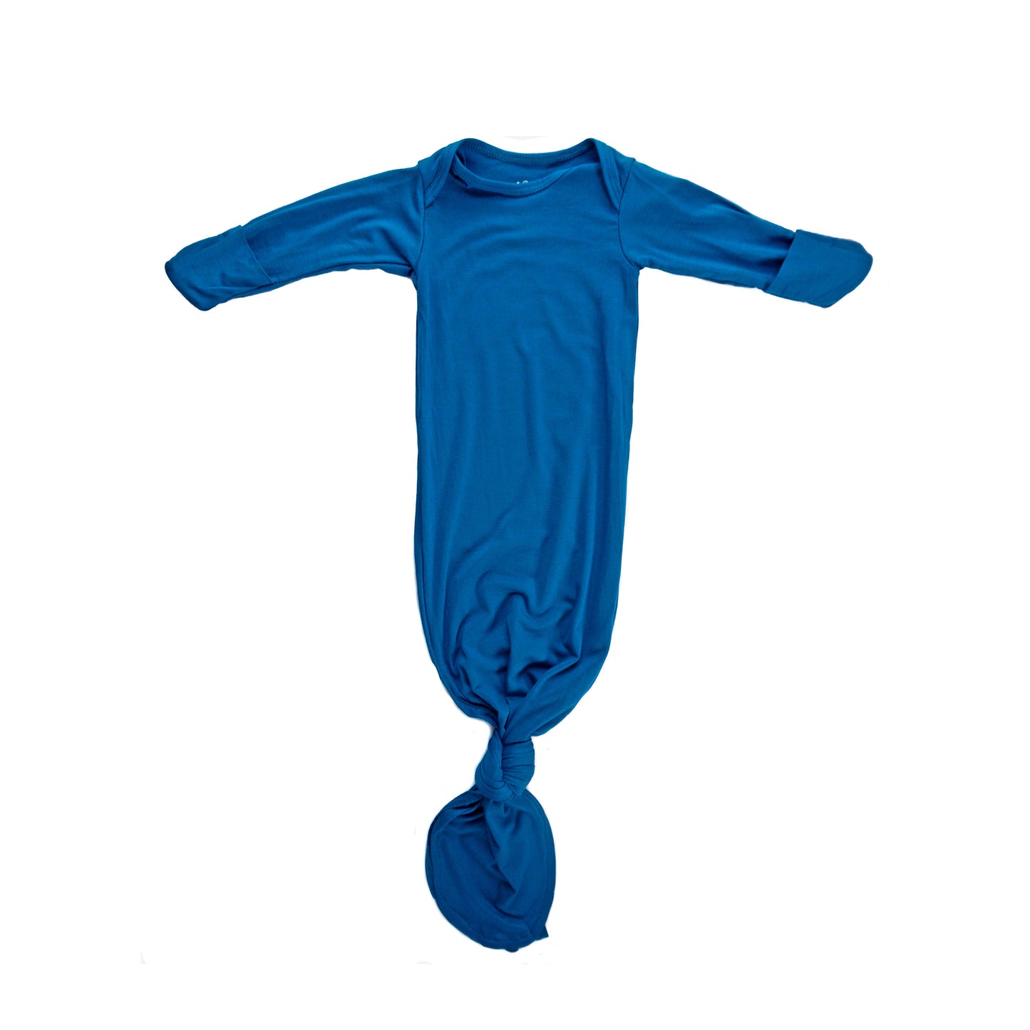 Three Little Tots - Blue Knotted Gown: Gown & Hat