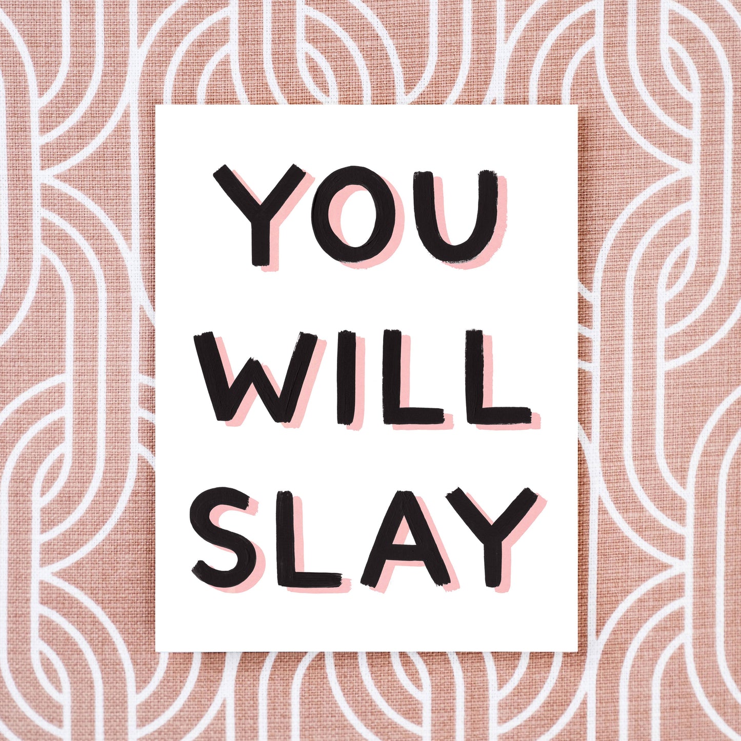Girl w/ Knife - You Will Slay Greeting Card