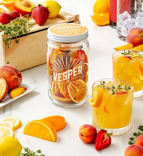 Vesper Craft Cocktails - 32 oz Craft Cocktail Kit/Mix - Bourbon Peach Smash