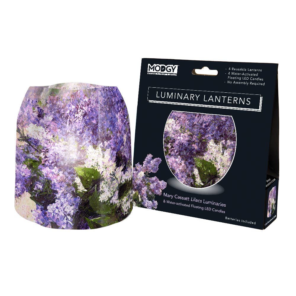 Modgy - Luminary Lantern - Mary Cassatt Lilacs