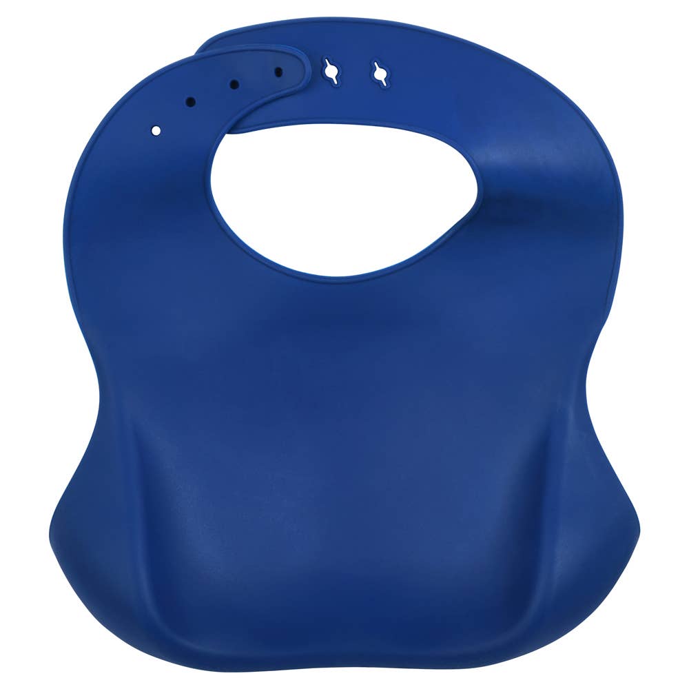Three Little Tots - Zoo Lion Print Silicone Bib with Crumb Catcher