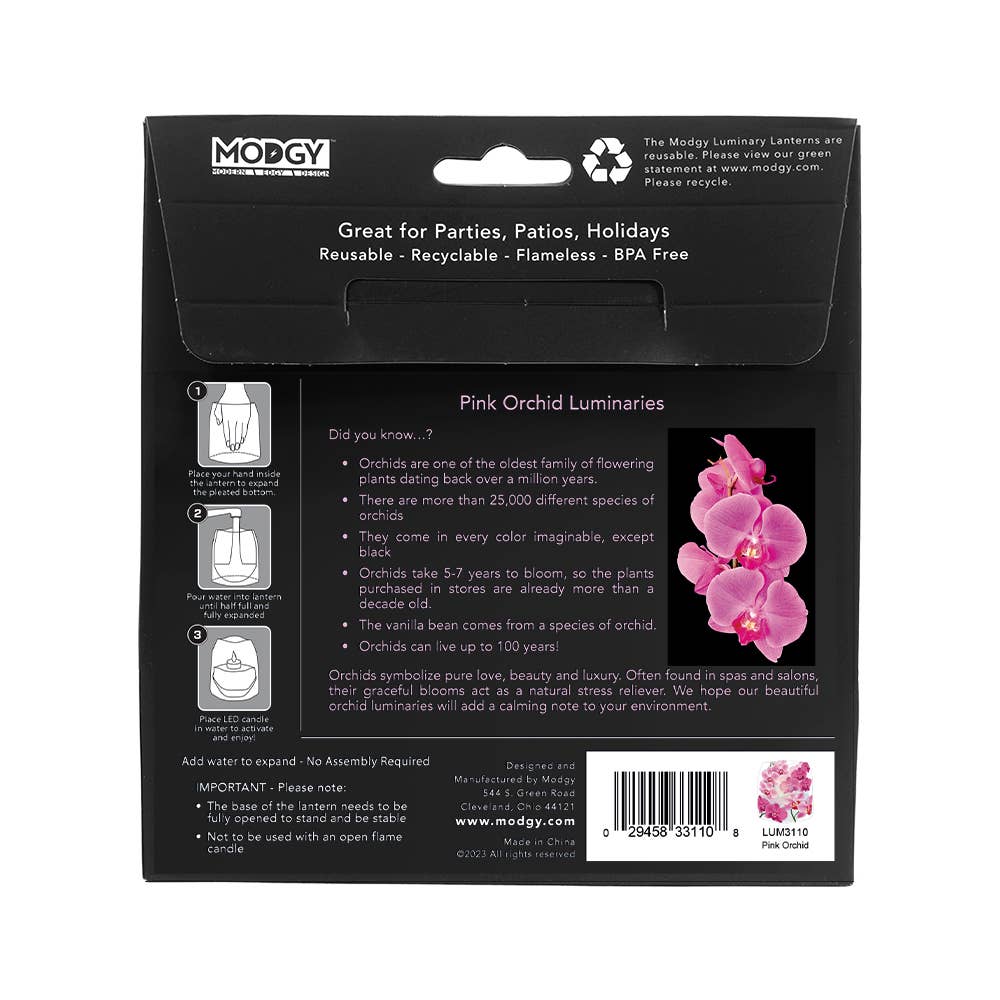 Modgy - Luminary Lantern - Pink Orchid