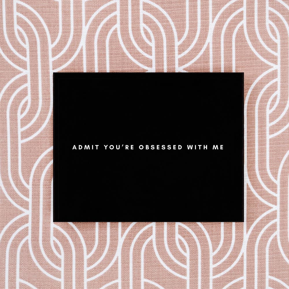 Girl w/ Knife - Admit You're Obsessed Greeting Card