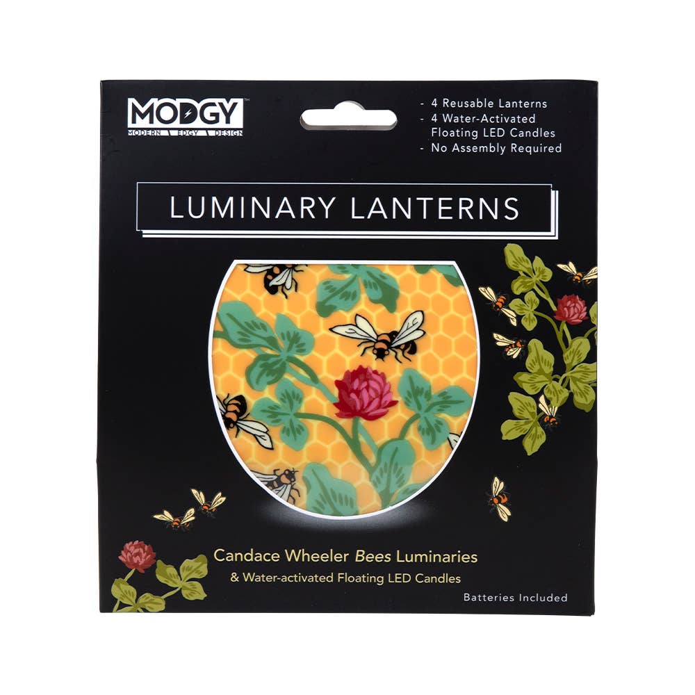 Modgy - Luminary Lantern - Candace Wheeler Bees with Honeycomb