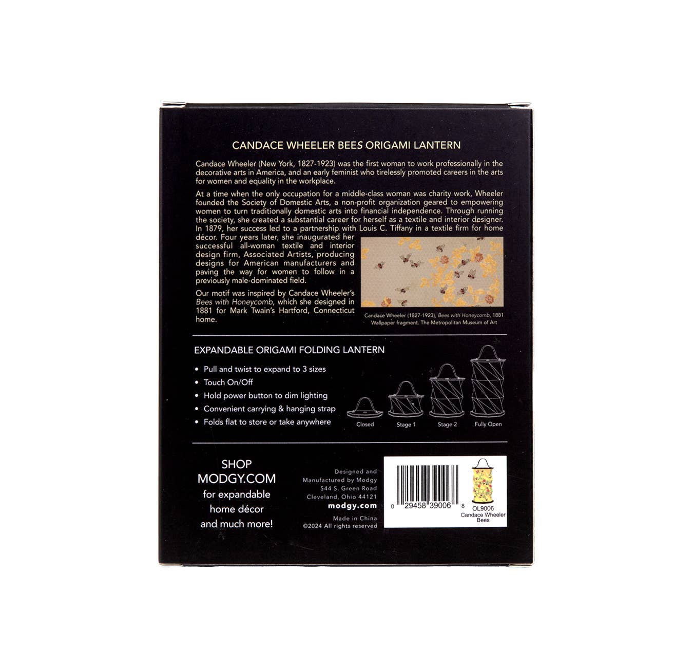 Modgy - Modgy Candace Wheeler Bees Origami Lantern