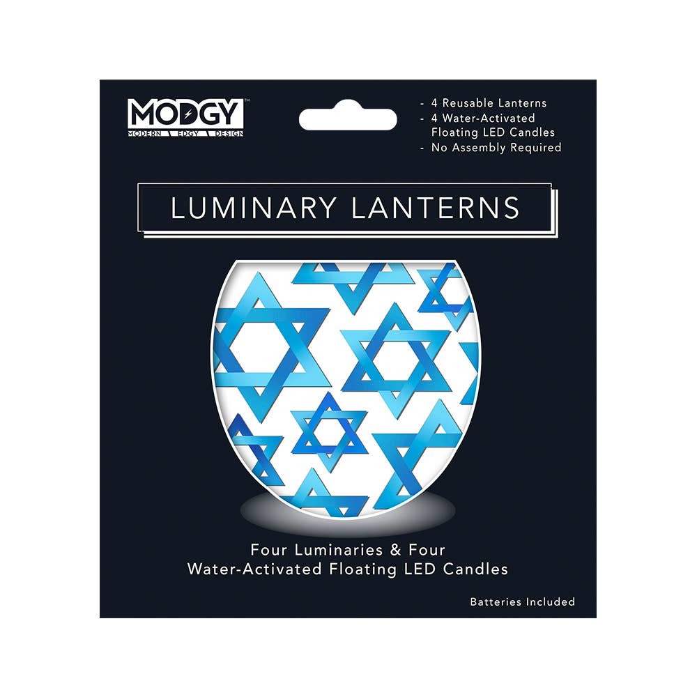 Modgy - Luminary Lanterns - Mazel - Judaica - Hanukkah