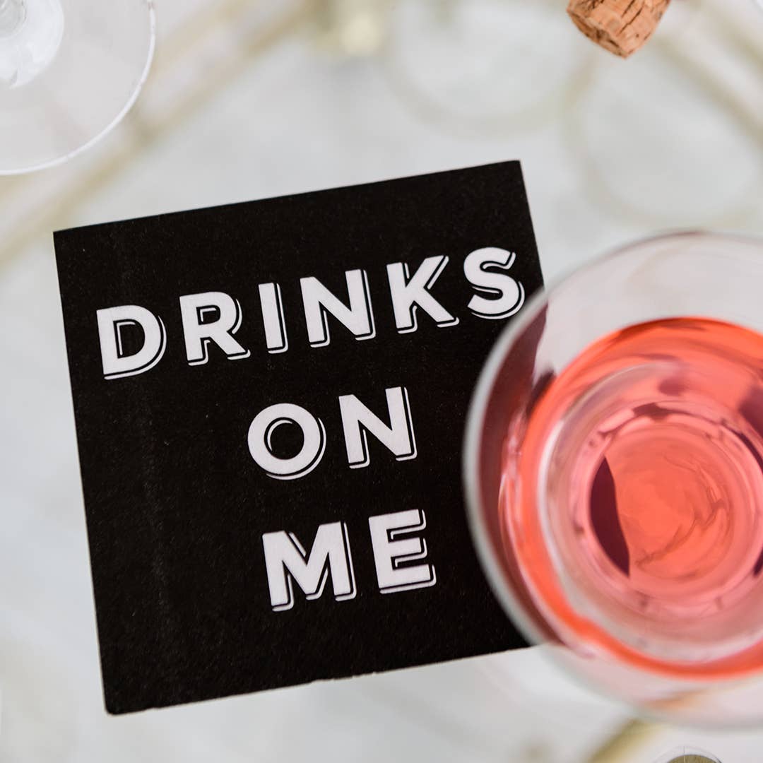 Twisted Wares - Drinks On Me | Funny Napkins