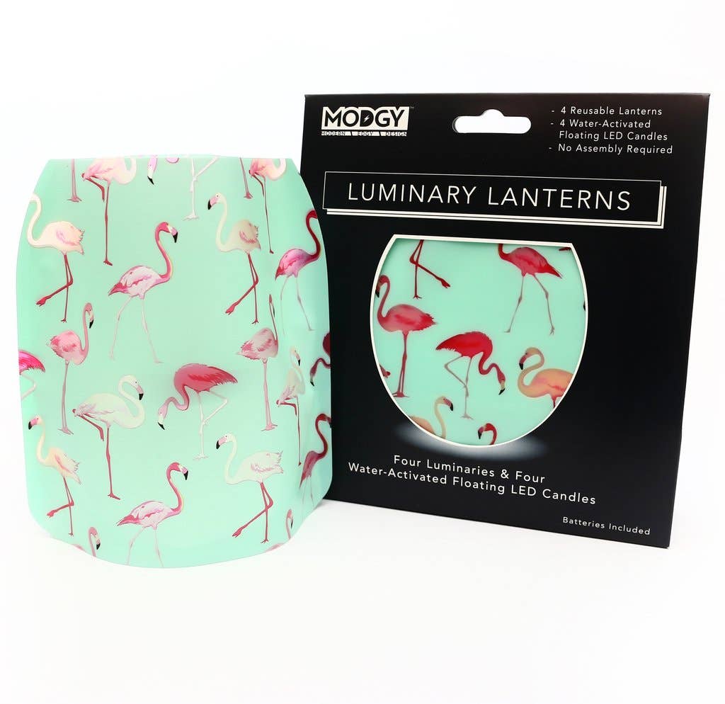 Modgy - Frosted Luminary Lantern - Pinky Do - Flamingo