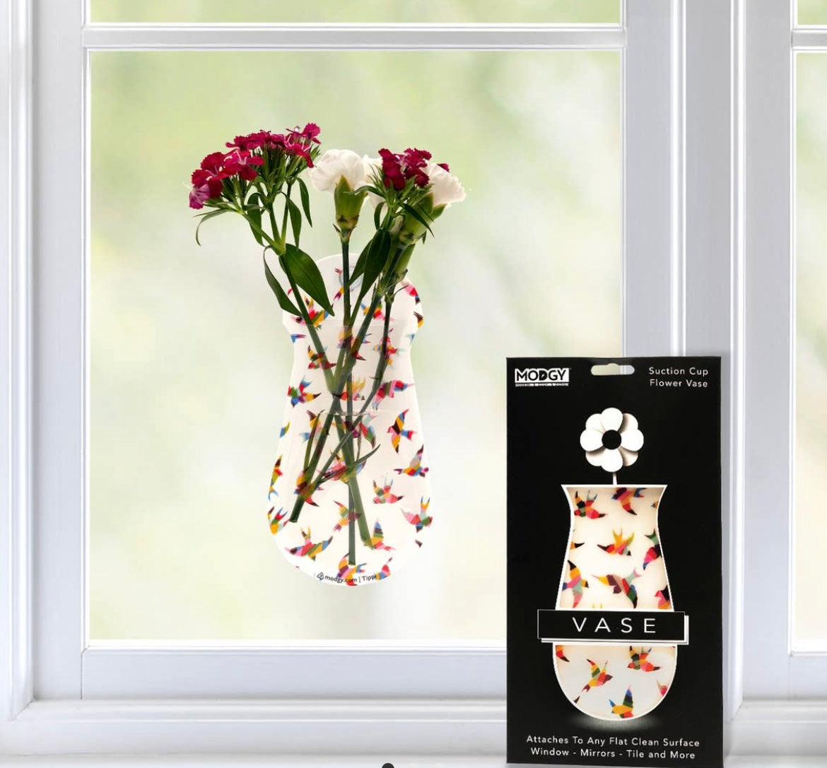 Hummingbird Window Vase