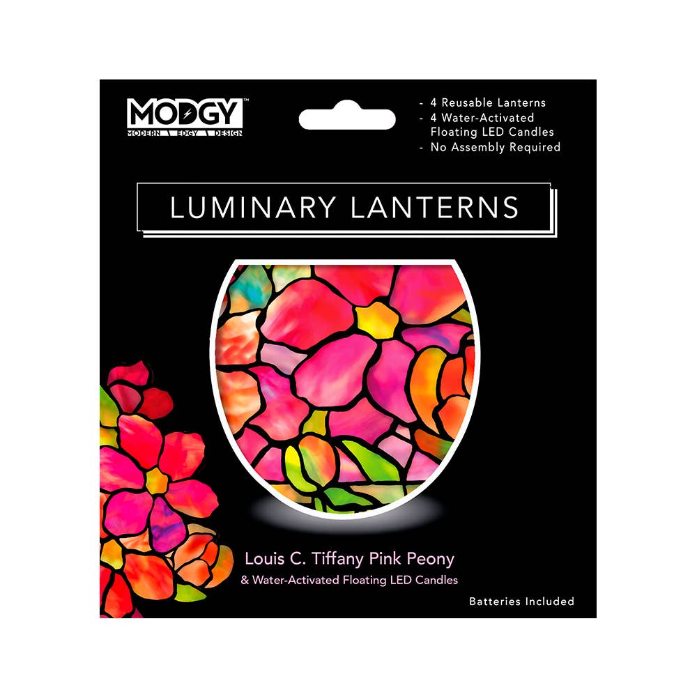Modgy - Luminary Lanterns - Louis C. Tiffany Pink Peony