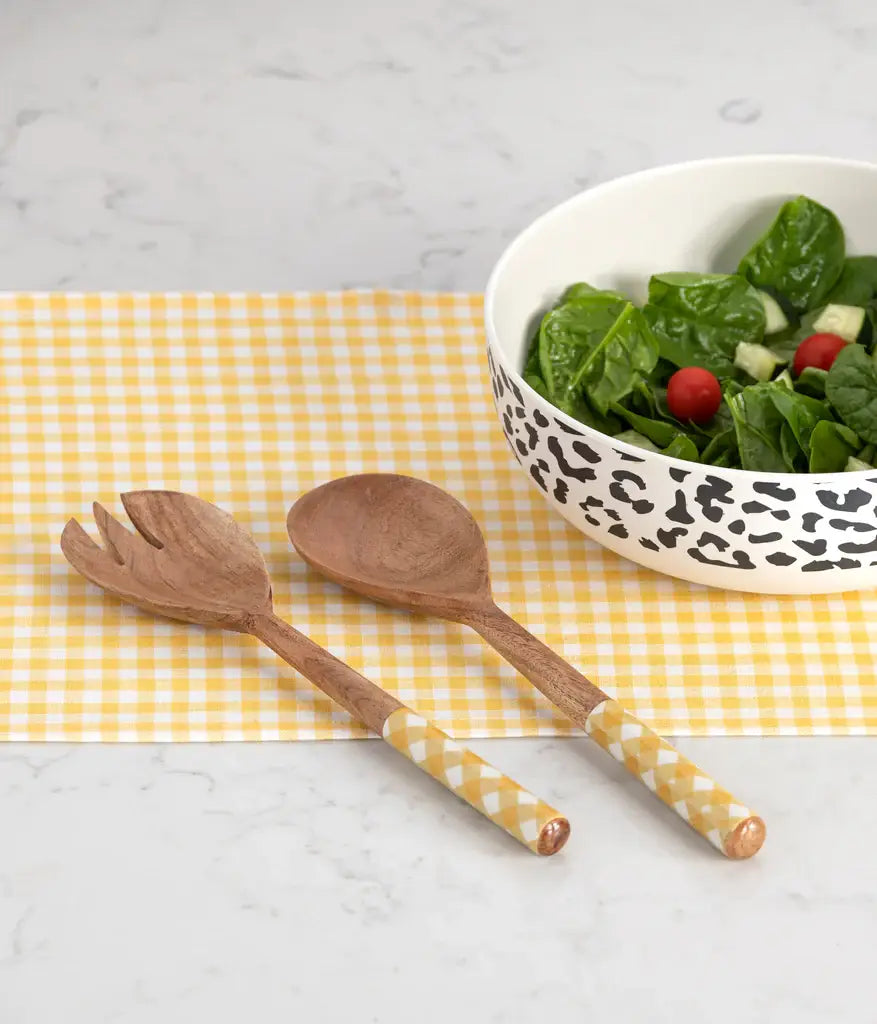 Shiraleah - LEIGH SALAD SERVERS: YELLOW
