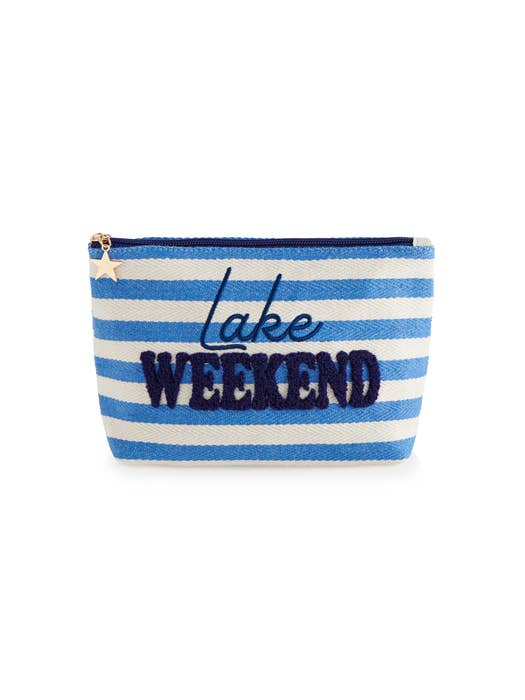 Shiraleah - MORGAN "LAKE WEEKEND" LARGE ZIP POUCH