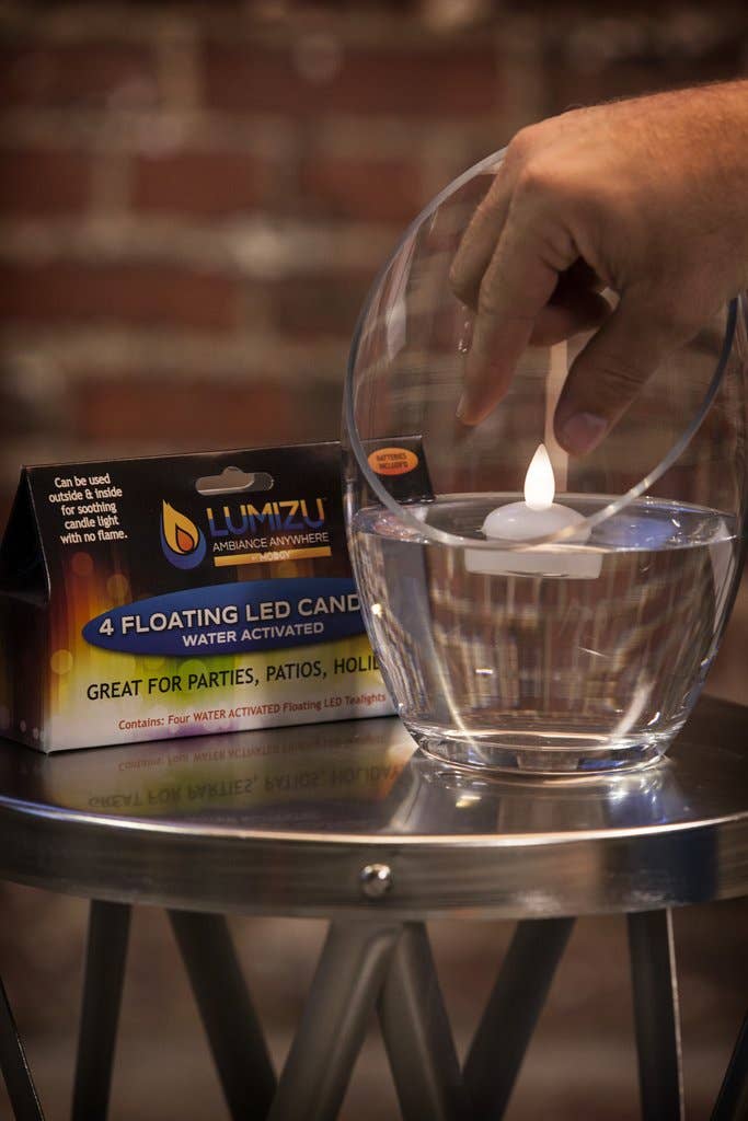 Modgy - Warm White Water-Activated LED Candles - Pack of Four