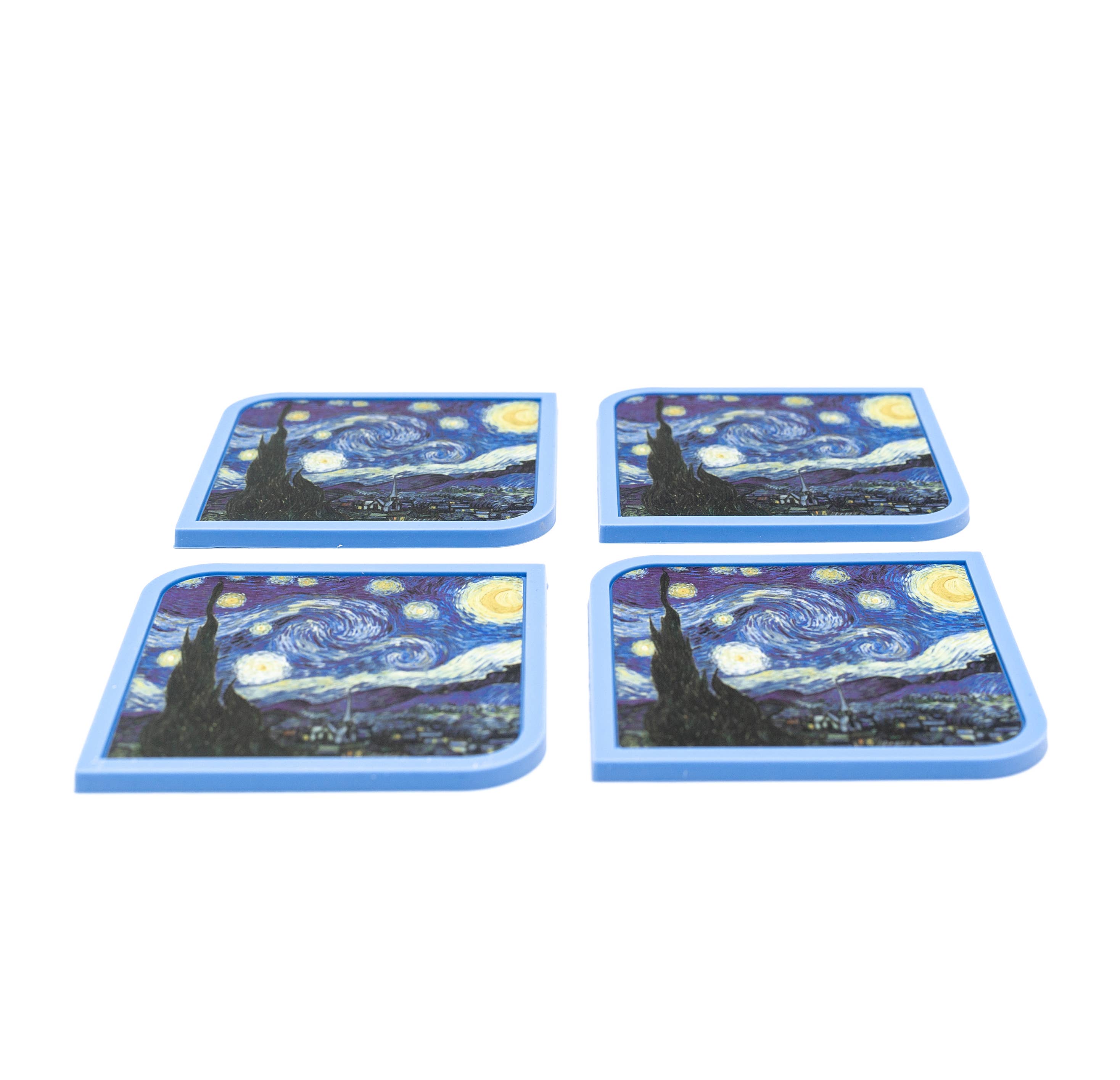 Modgy - Silicone Coaster Set (4 Per Box) - van Gogh Starry Night