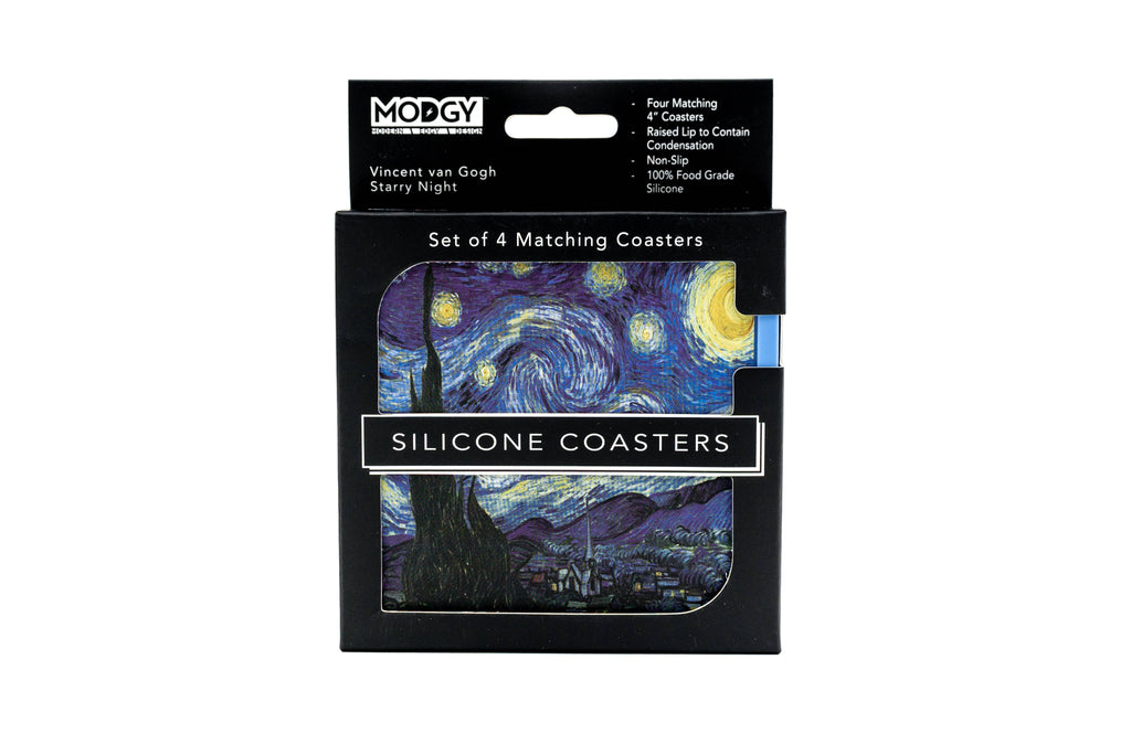 Modgy - Silicone Coaster Set (4 Per Box) - van Gogh Starry Night