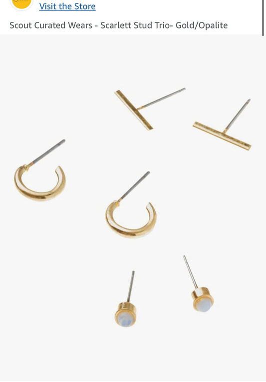 Scarlett Stud Trio Earrings
