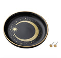 Jewelry Dish/Stud Set Cresent/Black