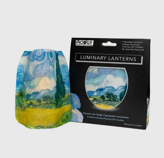 Van Gogh Cypresses Luminary