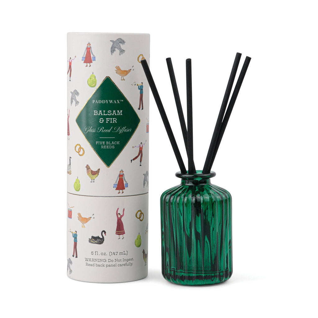 Green Ribbed Glass Diffuser