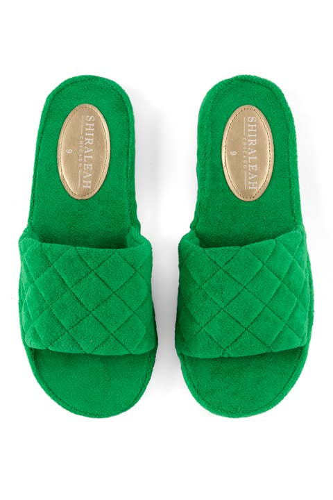 Shiraleah - SOL POOL SLIDES, GREEN: Large