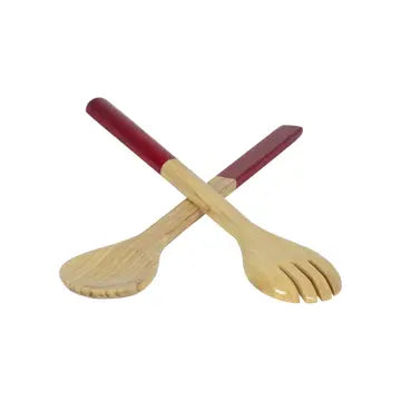 Large Bamboo Server Set | Red