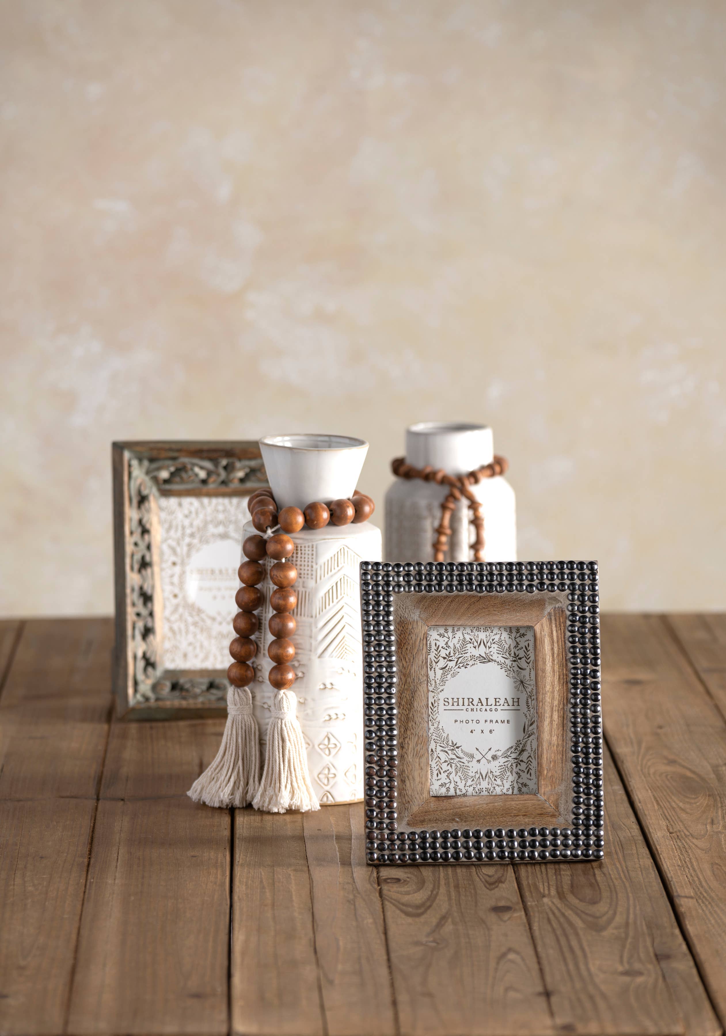 Shiraleah - ASSORTED SET OF 3 PRAYER BEADS, BROWN