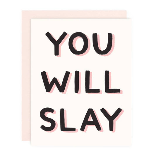 Girl w/ Knife - You Will Slay Greeting Card