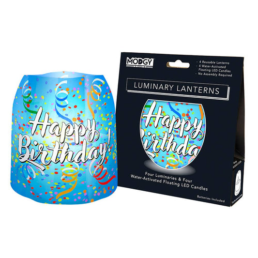 Modgy - Luminary Lanterns - Happy Birthday