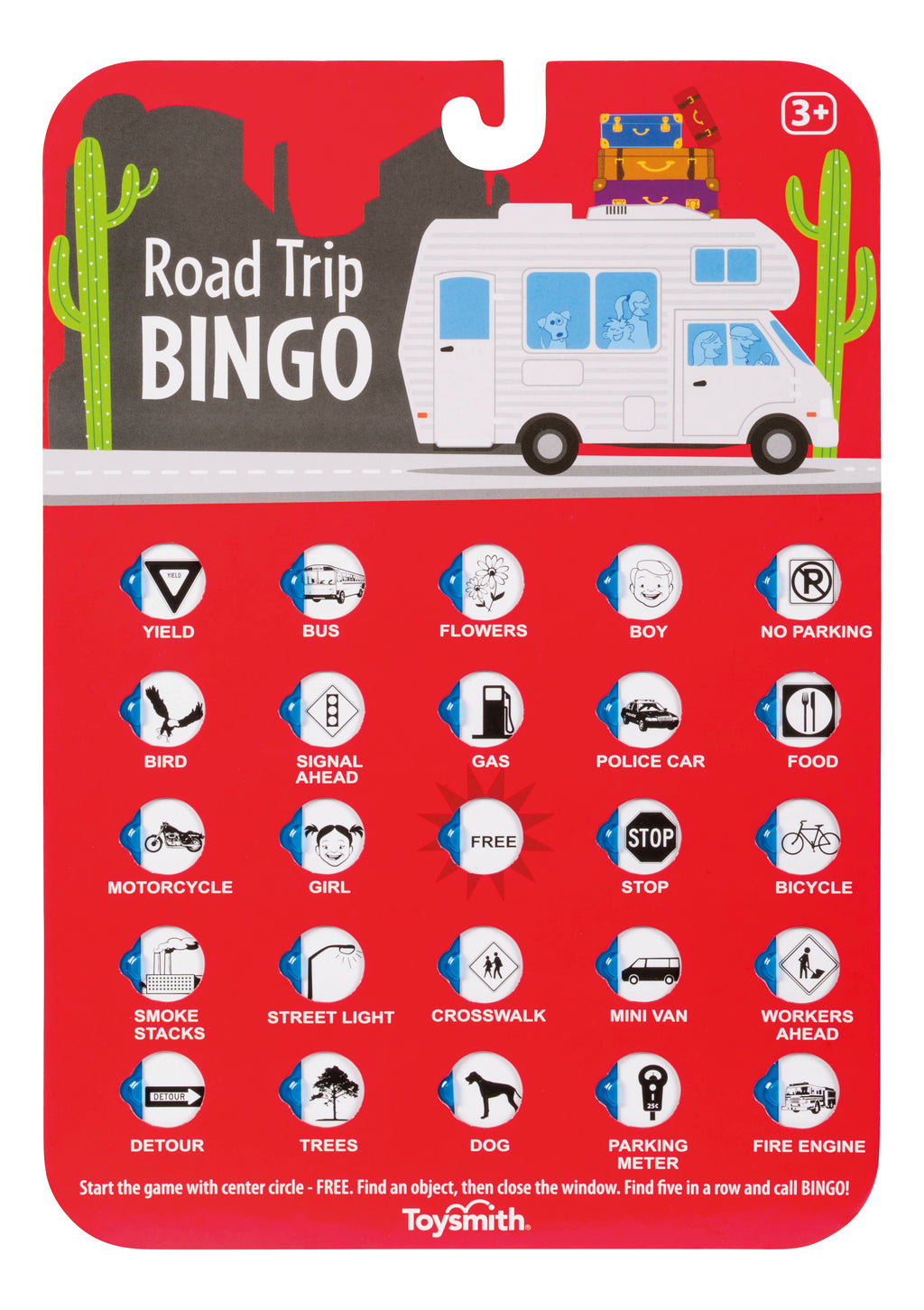 Toysmith - Road Trip BINGO, Travel Game
