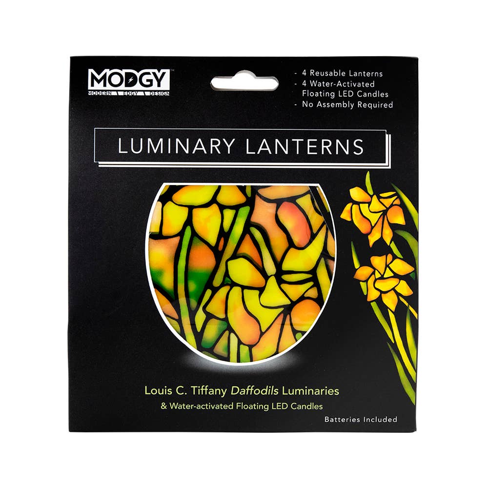Modgy - Luminary Lantern - Louis C. Tiffany Daffodils