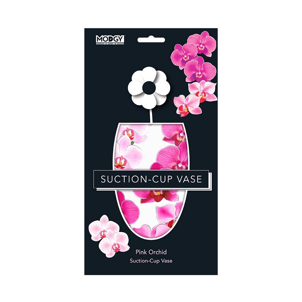 Modgy - Pink Orchid Oval Suction Cup Vase