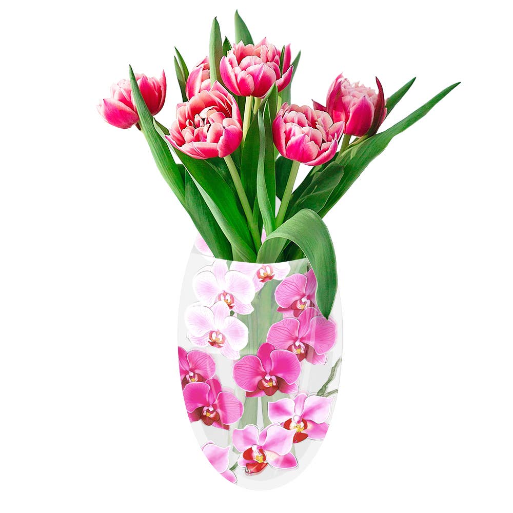 Modgy - Pink Orchid Oval Suction Cup Vase