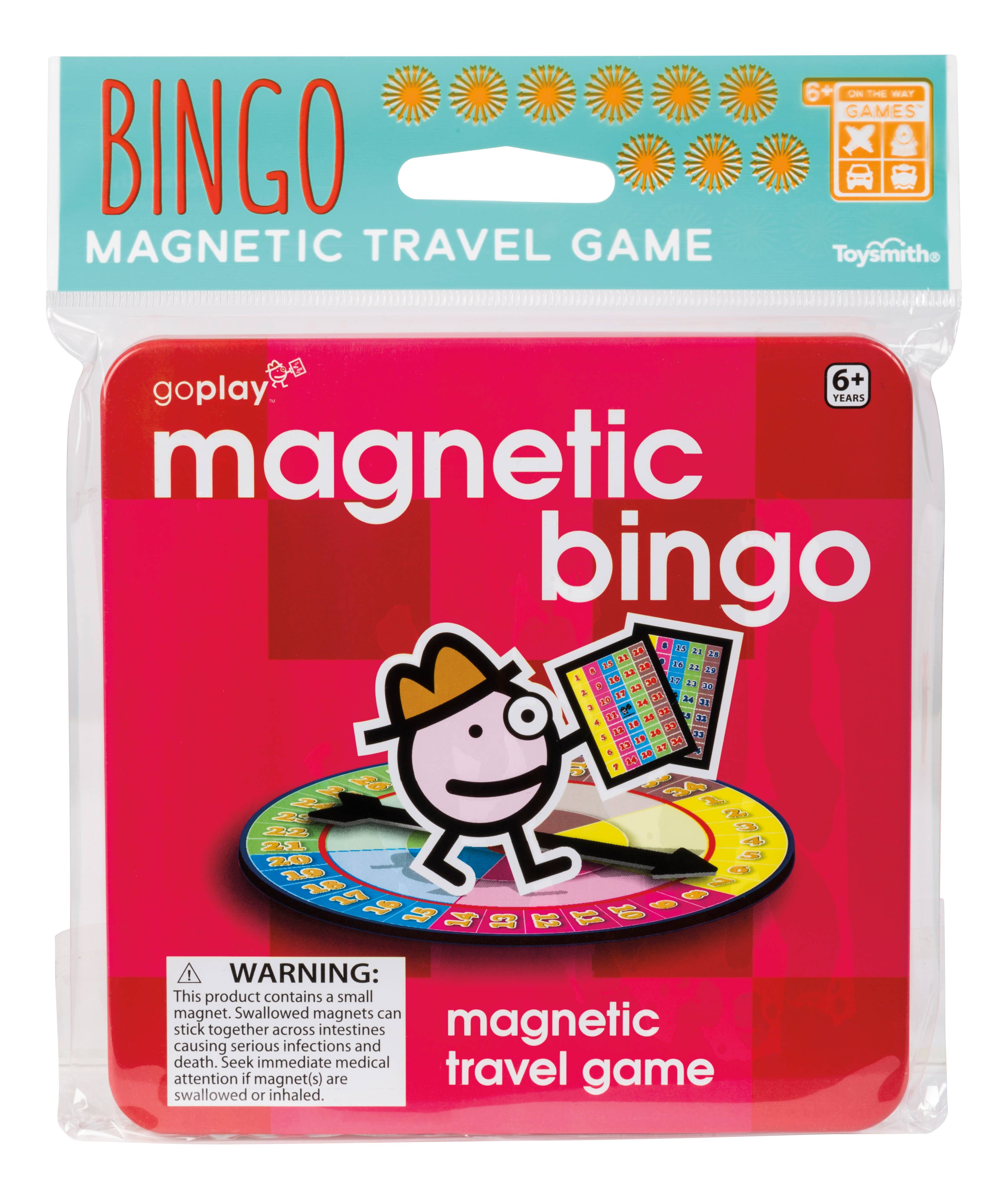 Toysmith - Magnetic Travel Games, Assortment of 6 Games, 24/Display